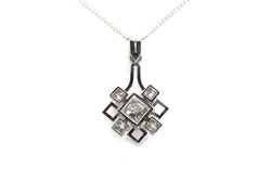 Pendentif en platine et diamants
