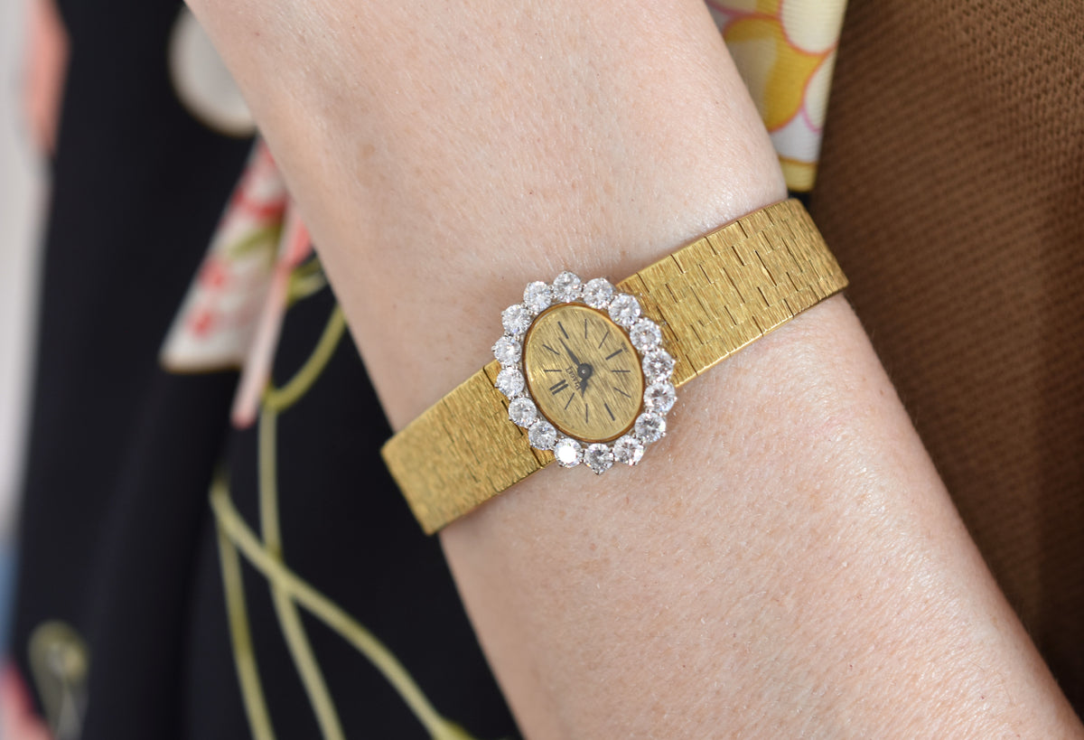 Montre PIAGET en or jaune et diamants