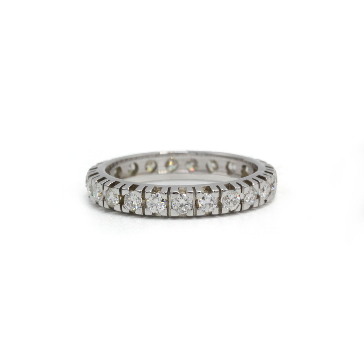 Bague Alliance en or blanc et diamants