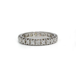 Bague Alliance en or blanc et diamants