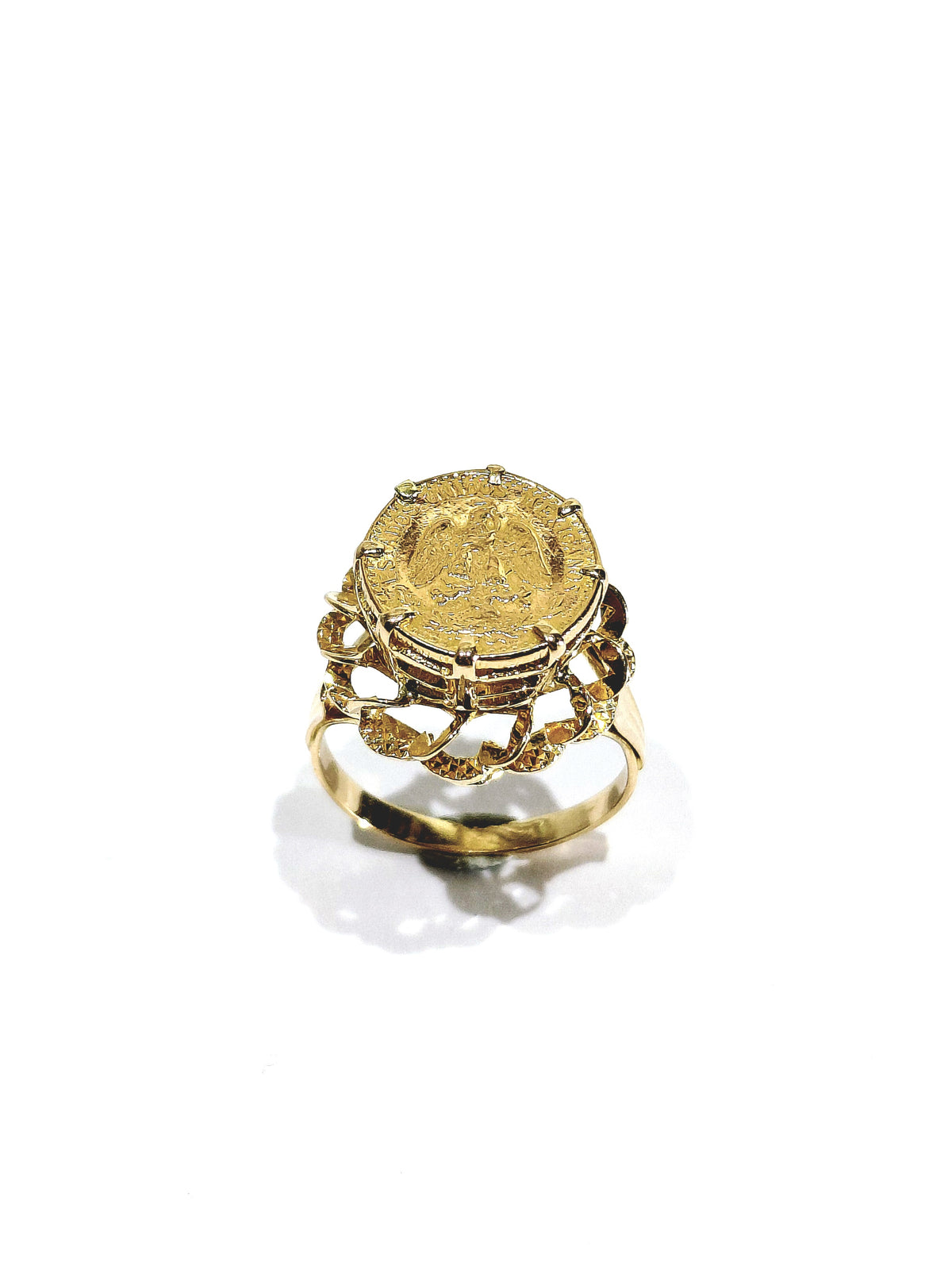 Bague or jaune Dos Pesos