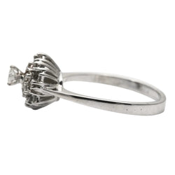 Bague Entourage en or blanc et diamants