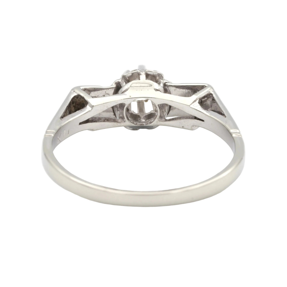 Bague Solitaire en or blanc et diamant