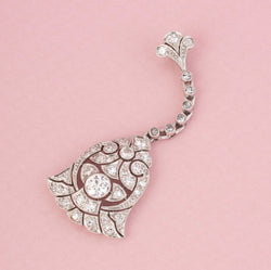 Pendentif en platine et diamants