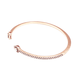 Bracelet Jonc MESSIKA My Twin Pavé PM en or rose et diamants