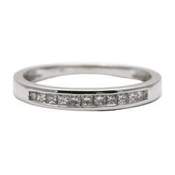 Bague Alliance en or blanc et diamants