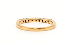 Bague Alliance en or jaune et diamants