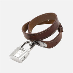 Montre HERMÈS Kelly en acier et cuir