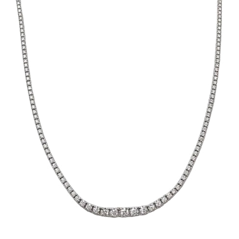 Collier Rivière en or blanc et diamants