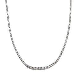 Collier Rivière en or blanc et diamants