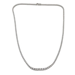 Collier Rivière en or blanc et diamants