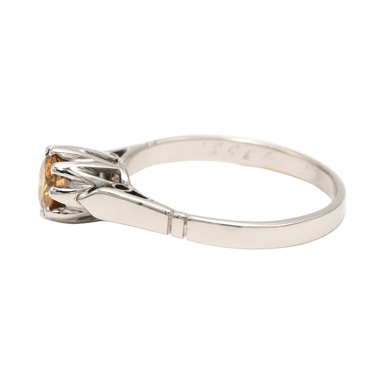 Bague Solitaire en or blanc et diamant