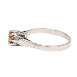 Bague Solitaire en or blanc et diamant