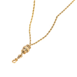 Collier en or jaune, émail et diamants