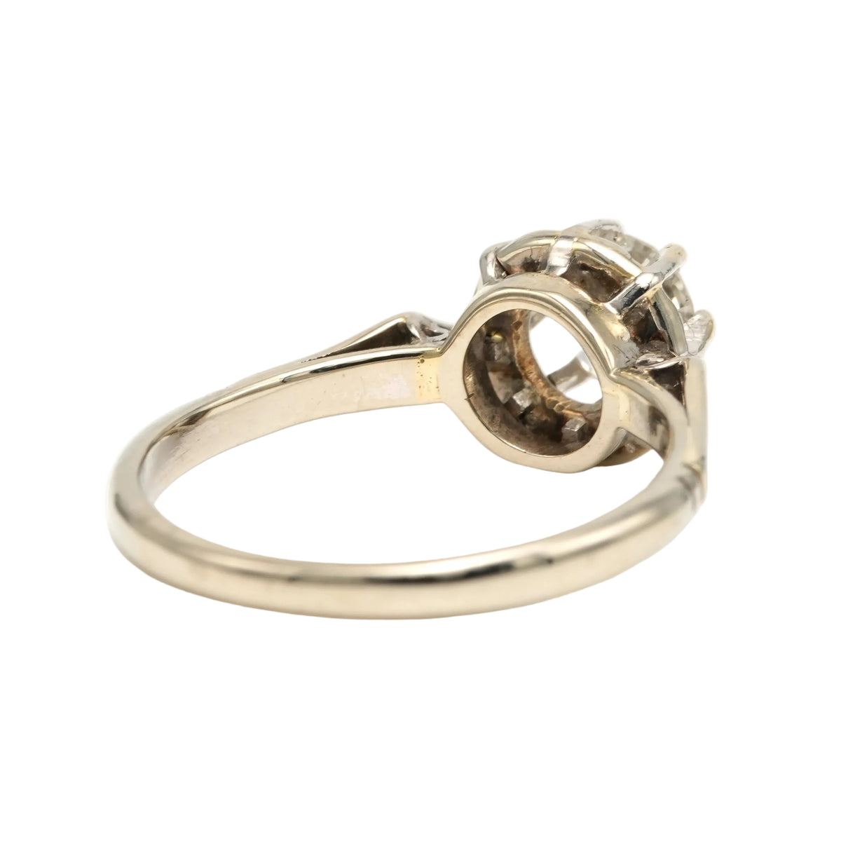 Bague Solitaire en or blanc et diamant