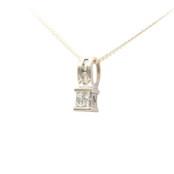 Pendentif en or blanc et diamants