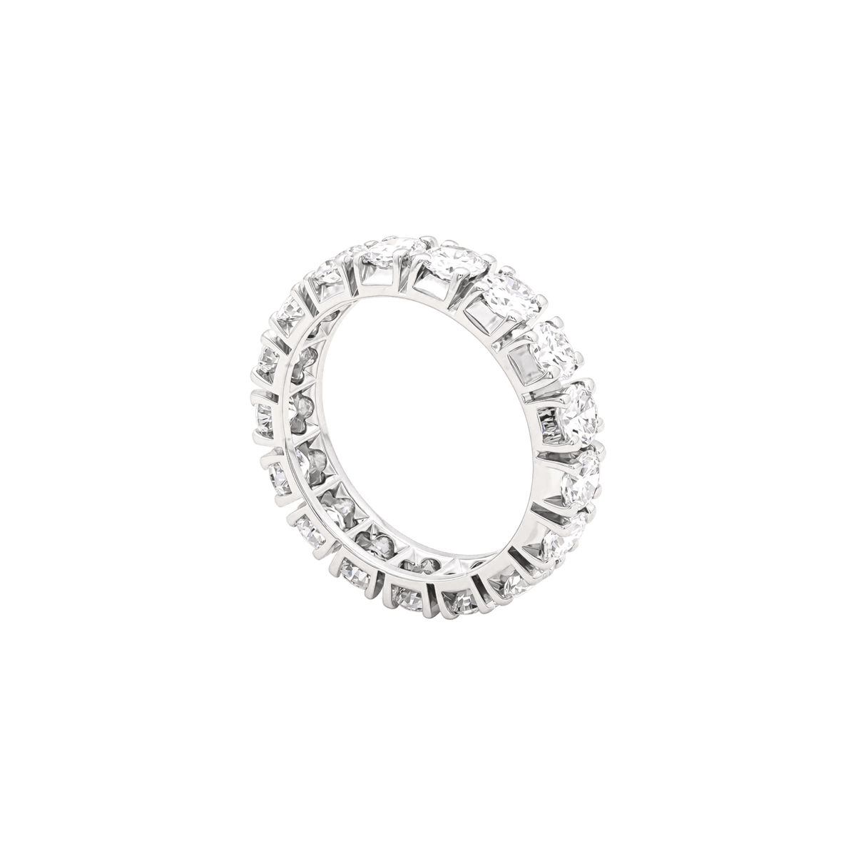 Bague Alliance en or blanc et diamants