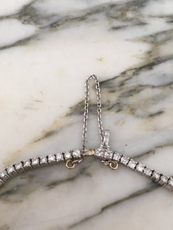 Bracelet Ligne en platine et diamants