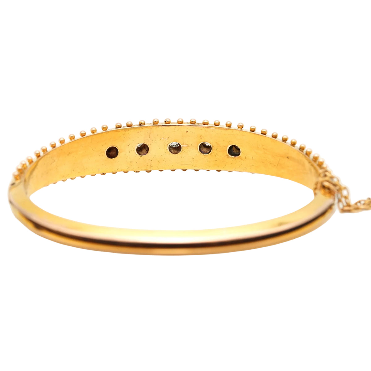 Bracelet Jonc en or jaune et diamants