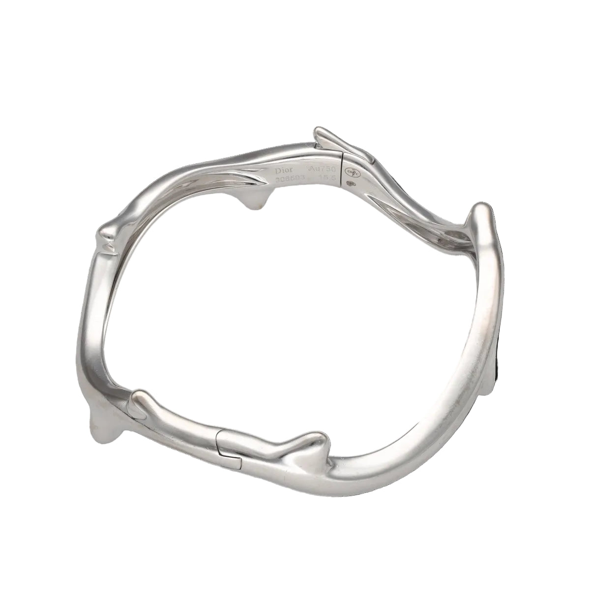 Bracelet Jonc DIOR "Bois de rose" en or blanc