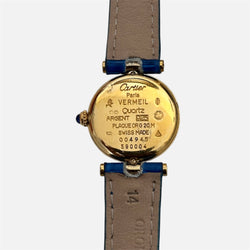 Montre CARTIER Must Ronde en vermeil et cuir