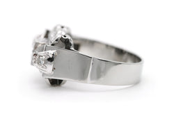 Bague Tank en or blanc et diamants