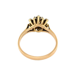 Bague Marguerite en or jaune et diamants
