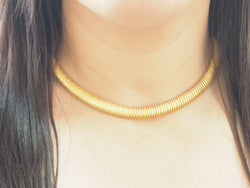 Collier Tubogas en or jaune