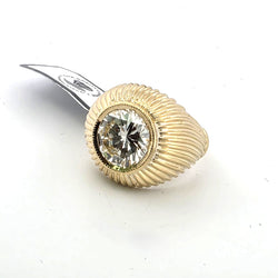 Bague Dôme en or jaune et diamant