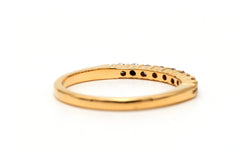 Bague Alliance en or jaune et diamants