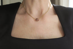 Pendentif en or jaune et rubis