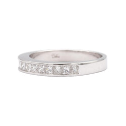 Bague Alliance en or blanc et diamants