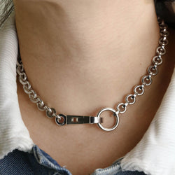 Collier Ras de Cou HERMÈS Voltige en argent