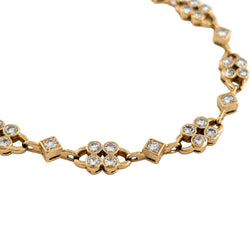 Bracelet Ligne en or jaune et diamants
