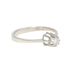 Bague Solitaire en or blanc et diamant
