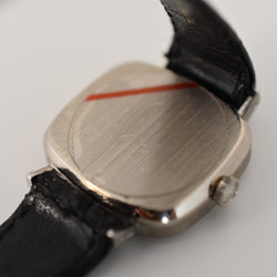 Montre ROLEX "Cellini Zephir" en or blanc, cuir et saphir