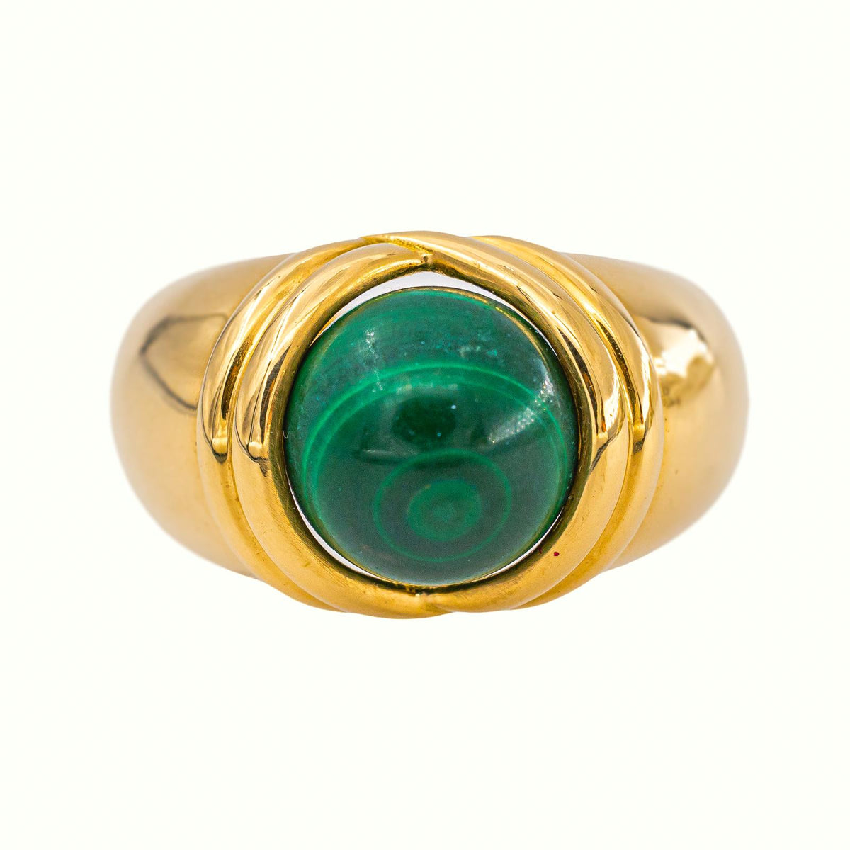 Bague  Dôme Or jaune  Œil de tigre