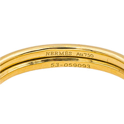 Bague Alliance HERMÈS en or jaune
