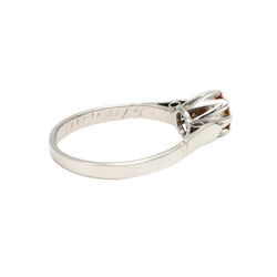 Bague Solitaire en or blanc et diamant