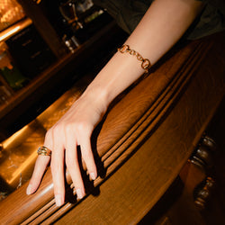 Bracelet GUCCI "Horsebit Cocktail" en or jaune
