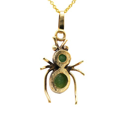 Pendentif en or jaune et aventurines