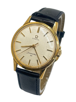 Montre OMEGA Seamaster 300 en acier et cuir