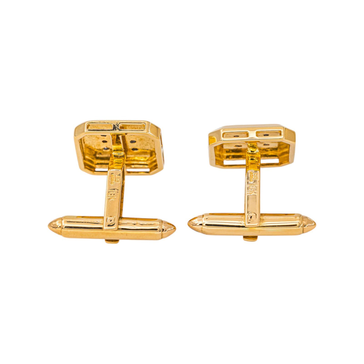 Boutons de manchette Or jaune Diamant