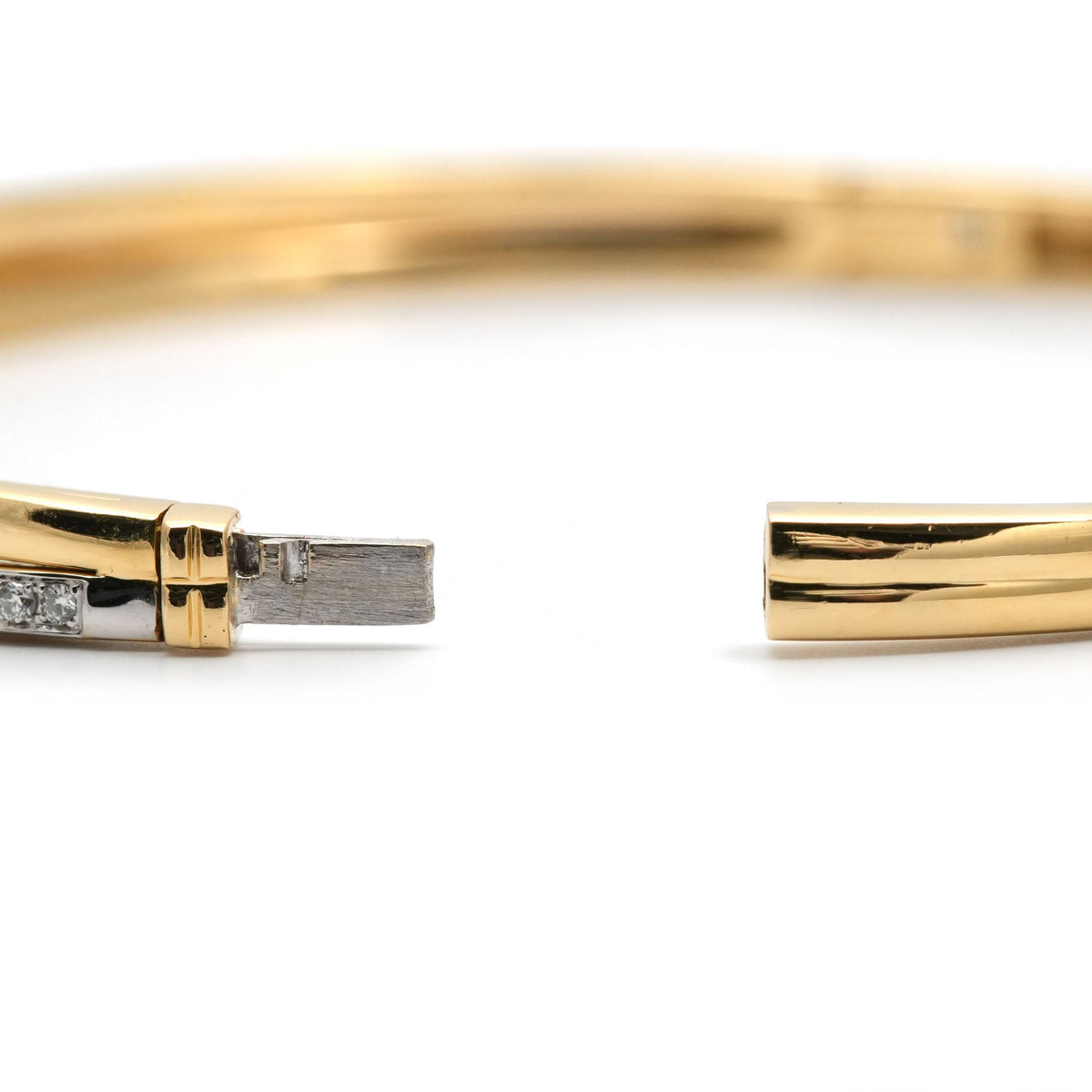 Bracelet Jonc en or jaune et diamants