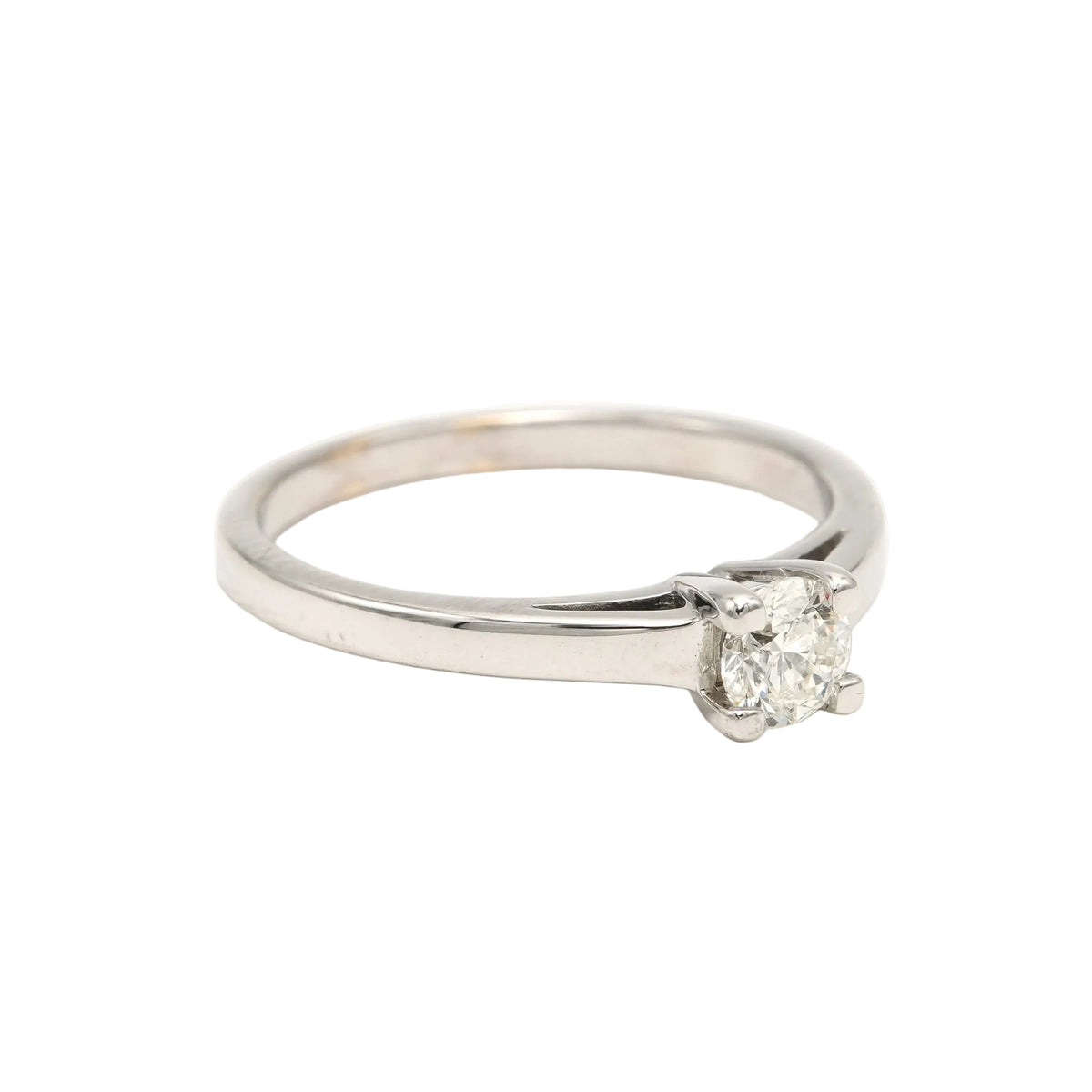 Bague Solitaire en or blanc et diamant