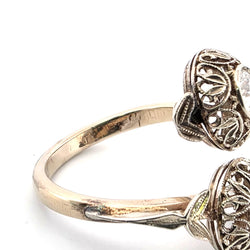 Bague Toi & Moi en or jaune et diamants