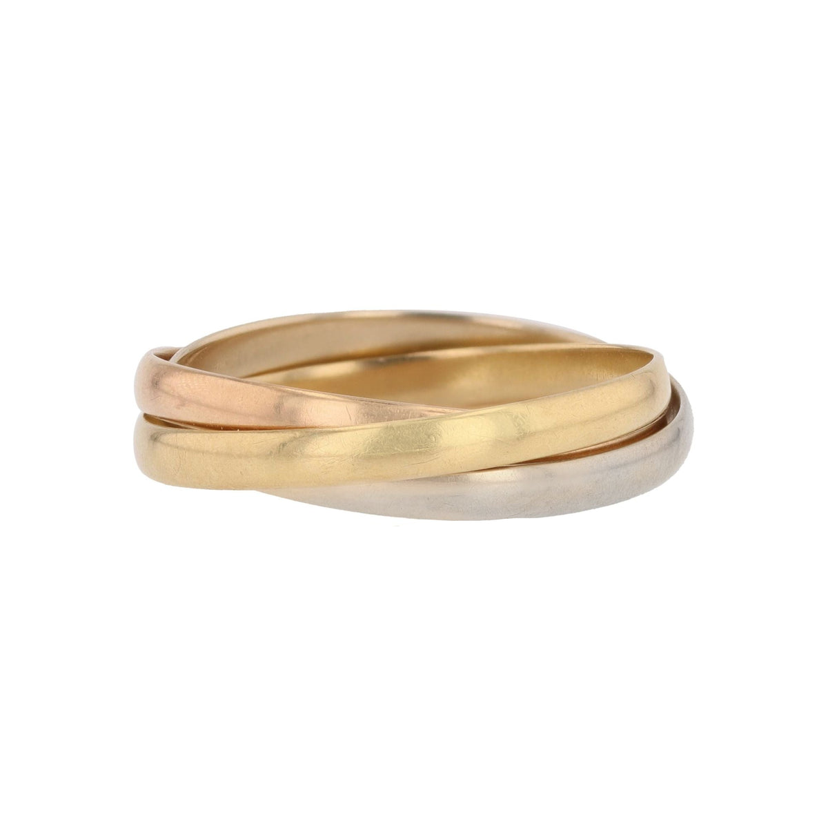 Bague Alliance en or blanc, or jaune et or rose