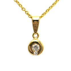 Pendentif en or jaune et diamants