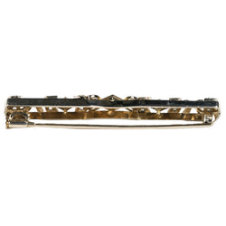 Broche Barrette en or blanc et diamants