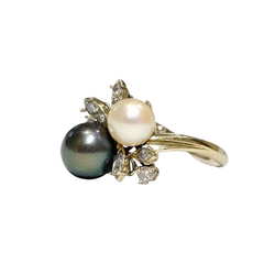 Bague bouquet de perles